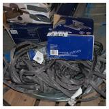 water hose and sprinkler