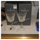 4 waterford crystal glasses (display)