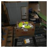 ctn of hard hats and safety vests