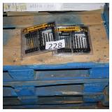 2 dewalt 18pc drill bit set