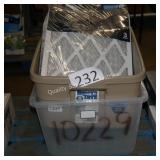 2 totes and air filters