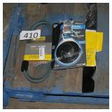 mower belt trimmer head and mower blades