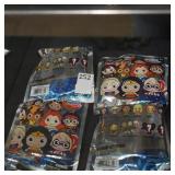 4 super hero girls keychains (display)