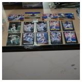 14 upper deck baseball trading cards (display)