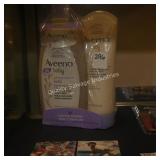 aveno baby calming bath/lotion set (display)