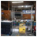 5 shelf metal rack