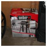 weber stand with side table