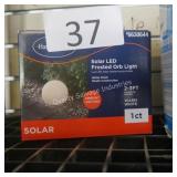 solar led orb light