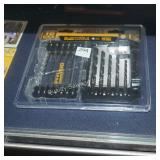 18pc dewalt drill bit set (display)