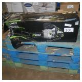 ego chainsaw - batt & chg in office