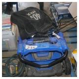 kobalt mower - batt&chg in office