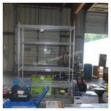 5 shelf metal rack