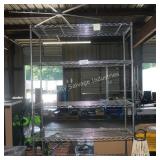 5 shelf metal rack
