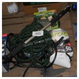 water hoses and sprayers