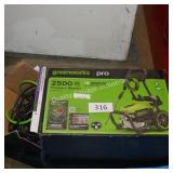 greenwoprks 2500psi pressure washer