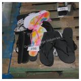 lot of asst size flip flops