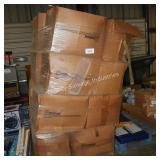 skid of foldable DVD covers
