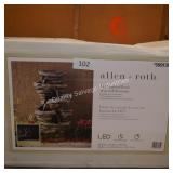 allen+roth led waterfall fountain