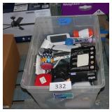 tote of asst electronics NOT TESTED