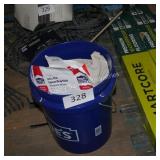 canvas drop cloth w bucket