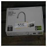 high arc wall mount faucet