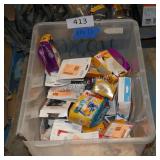 tote of disposable cameras/sd cards AS IS