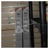 2 sliding door steel tracks