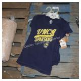 youth s,m,lg uncg spartans shirt