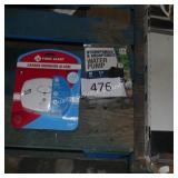 carbon monoxide alarm & water pump