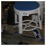 shower stool with rotating seat
