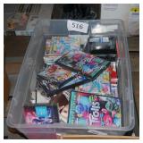 tote of cds & dvds