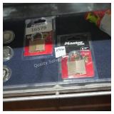 2 master locks locks w/ keys (display)