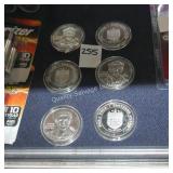 6 payne stewart pga coins (display)