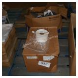 ctn of white sticky labels