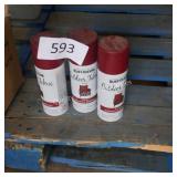3 rust o leum fabric spray (burgundy)