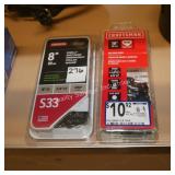 2 chain saw blades 8ï¿½ & 10ï¿½ (display)