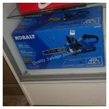 kobalt 40v 14ï¿½ chain saw w/ batt/chg (display)