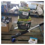 2 water hoses and sprayer
