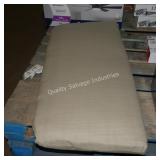 tan bench cushion