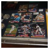 8 toys r us baseball cards (display)