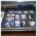 3 upper deck baseball cards (display)