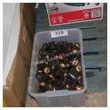 tote of electrical items