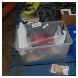 tote of misc merch