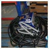 water hose and sprayers