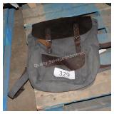 leather canvas bag
