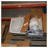 ceiling fan (parts) and registers