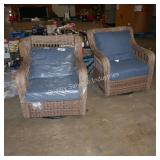 2 swivel chair w cushions