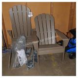 2 outdoor chairs (missing hardware)