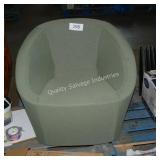 green accent chair