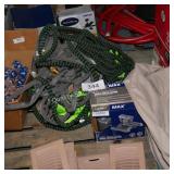 water hoses and sprinkler